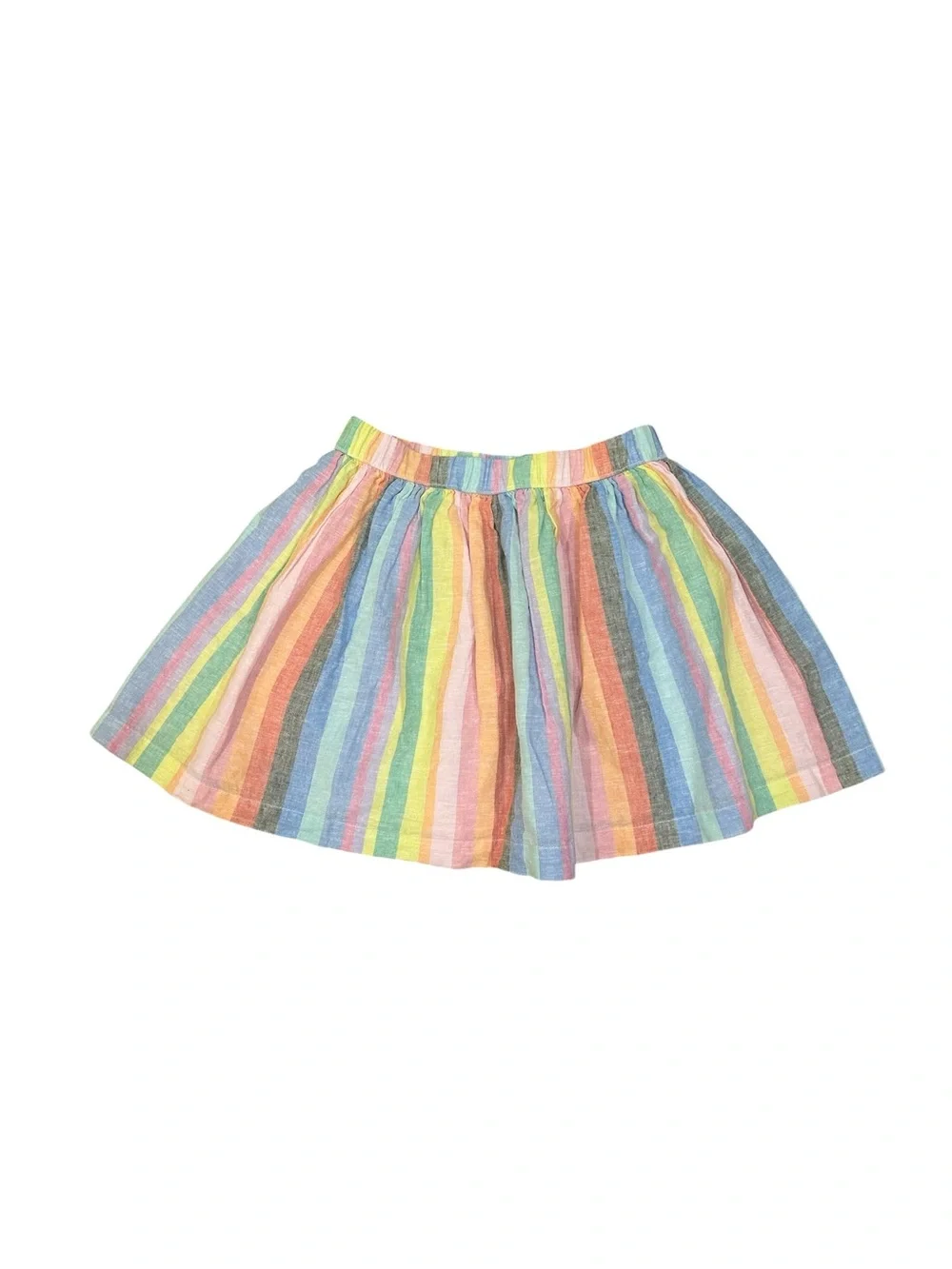 Gap Kids Rainbow Striped Linen Cotton Skirt Size M (8)